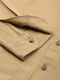 The Indian Garage Co Men Relaxed Fit Solid Dobby Resort Wear Shirt