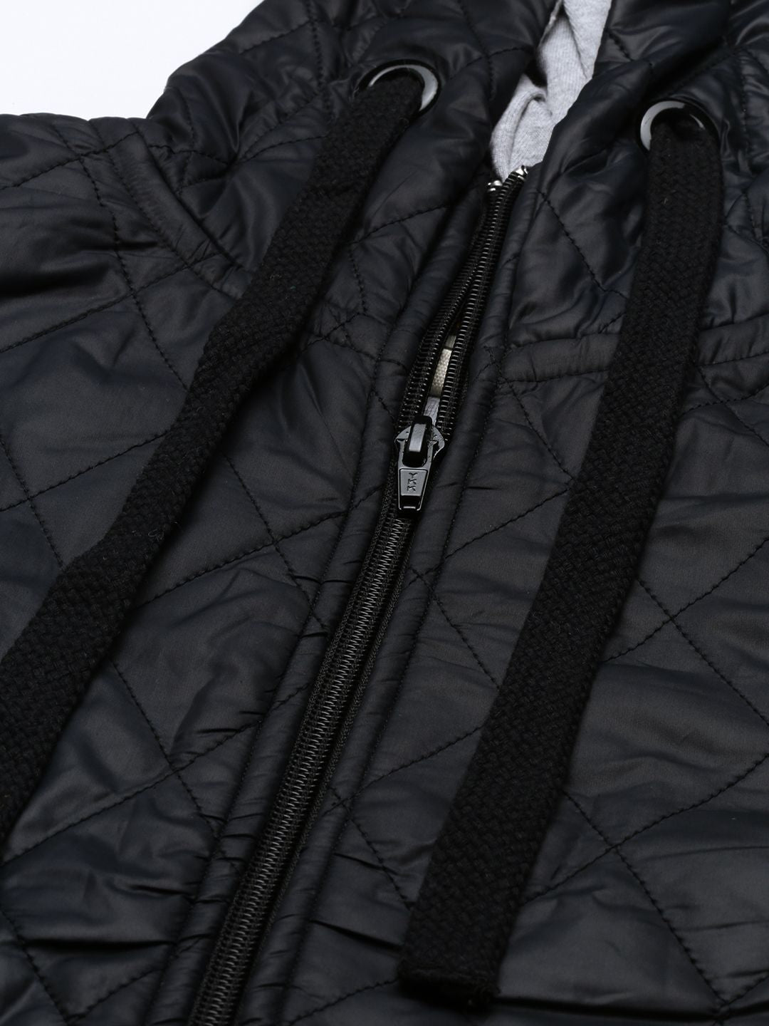 Kampus sutra wanita jaket selimut bertudung hitam