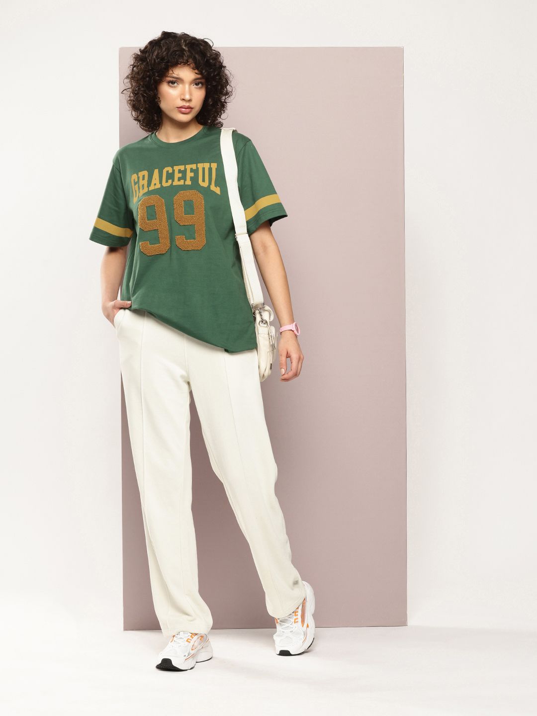 DILLINGER Women Oversized Puff Printed Tshirt