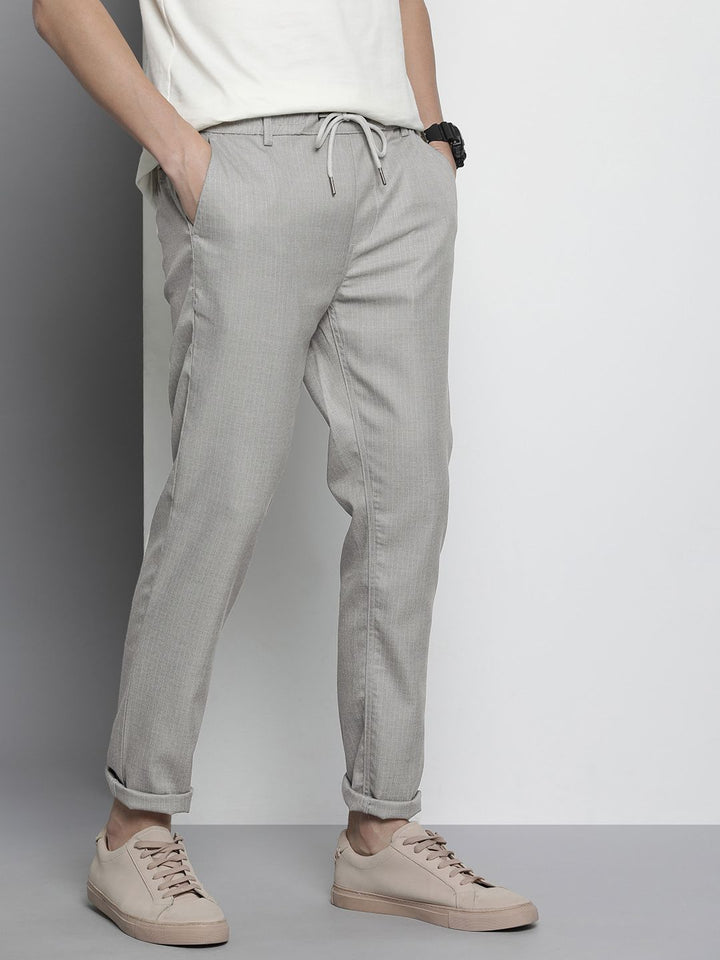 The Indian Garage Co Men Striped Trousers
