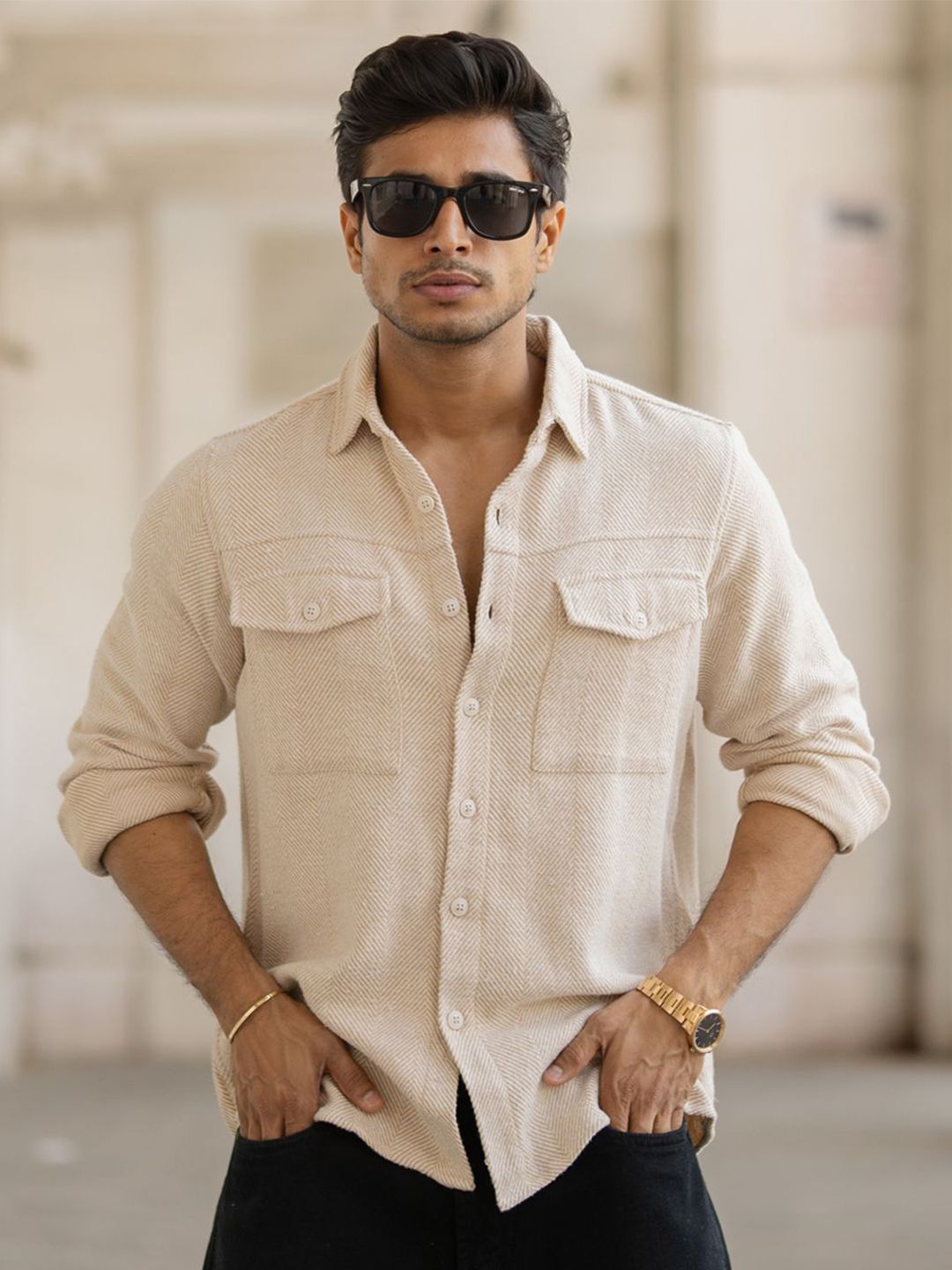 Powerlook Men Opaque Casual Shirt