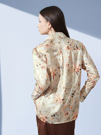 STREET 9 Comfort Floral Printed Oversize Casual Shirt
