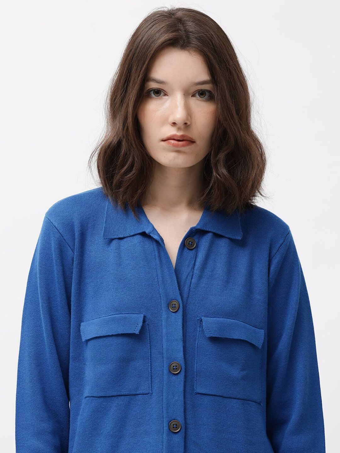 RAREISM Spread Collar Long Sleeves Casual Shirt