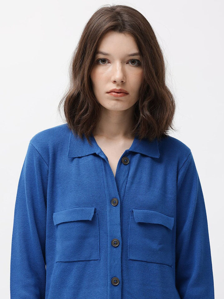 RAREISM Spread Collar Long Sleeves Casual Shirt