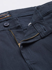 The Indian Garage Co Men Navy Blue Slim Fit Chinos