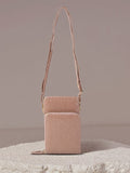 Lino Perros Peach-Coloured Animal Textured PU Structured Sling Bag