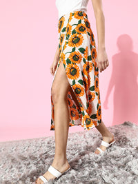 Berrylush Women Classic White Floral Fantasy Skirt