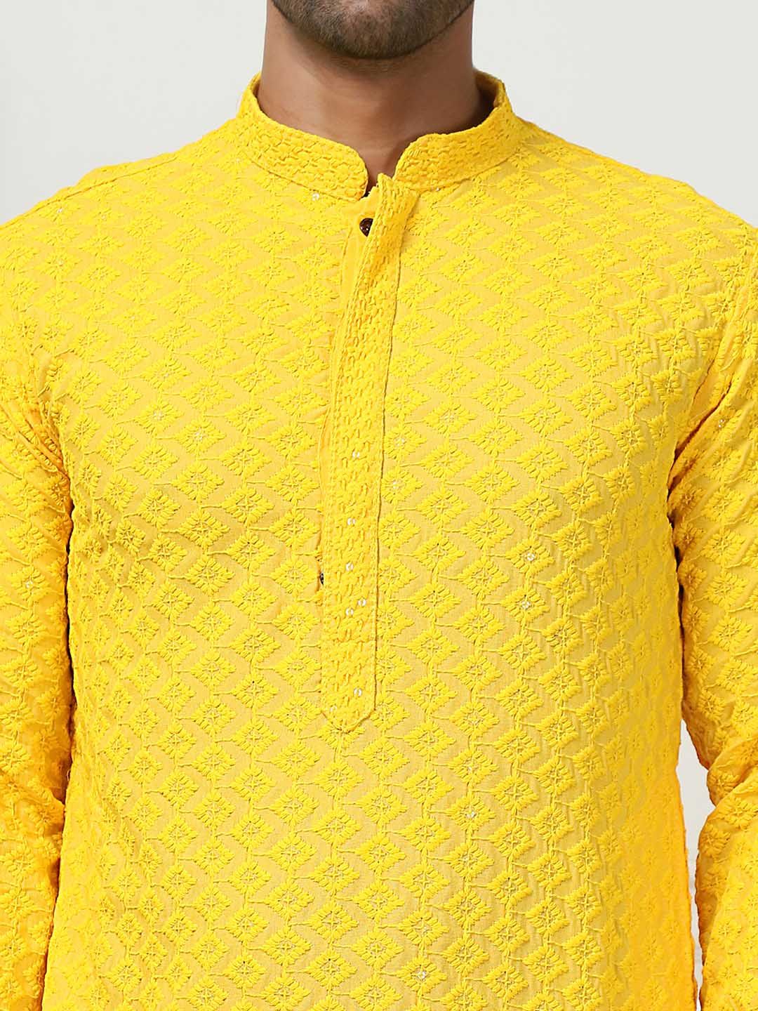 Anouk Ethnic Motifs Embroidered Sequinned Kurta with Pyjamas