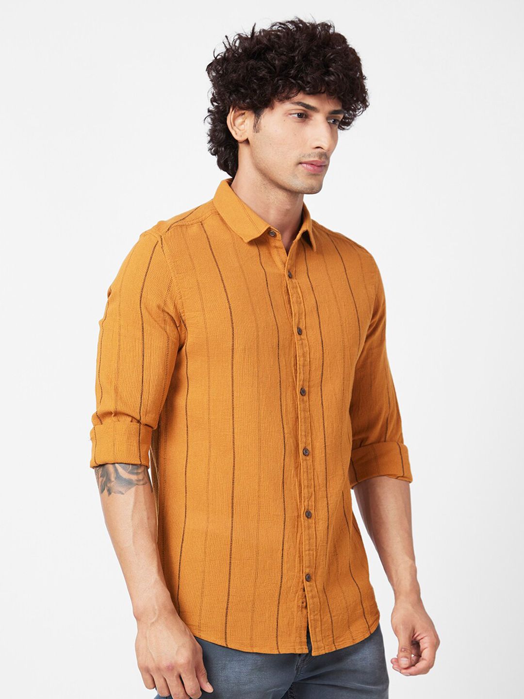 Spykar Slim Fit Cotton Casual Shirt