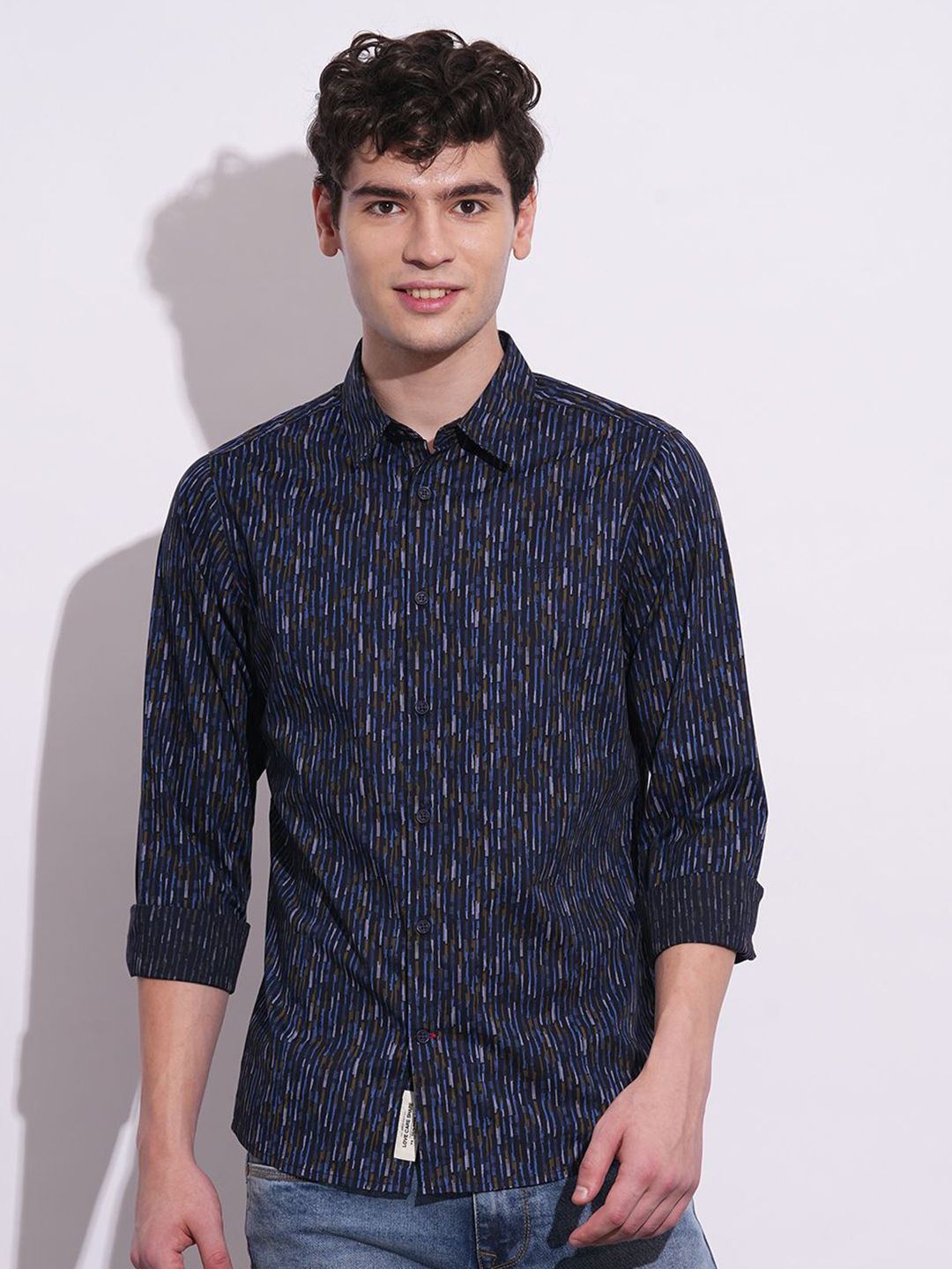 Being Human Men Classic Opaque Printed Casual Shirt