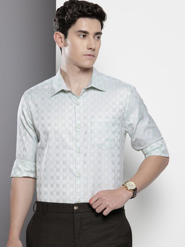 The Indian Garage Co. X Luxe Slim Fit Checked Formal Shirt