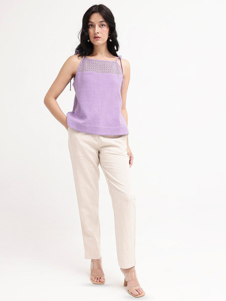 RAREISM Striped Cotton Top