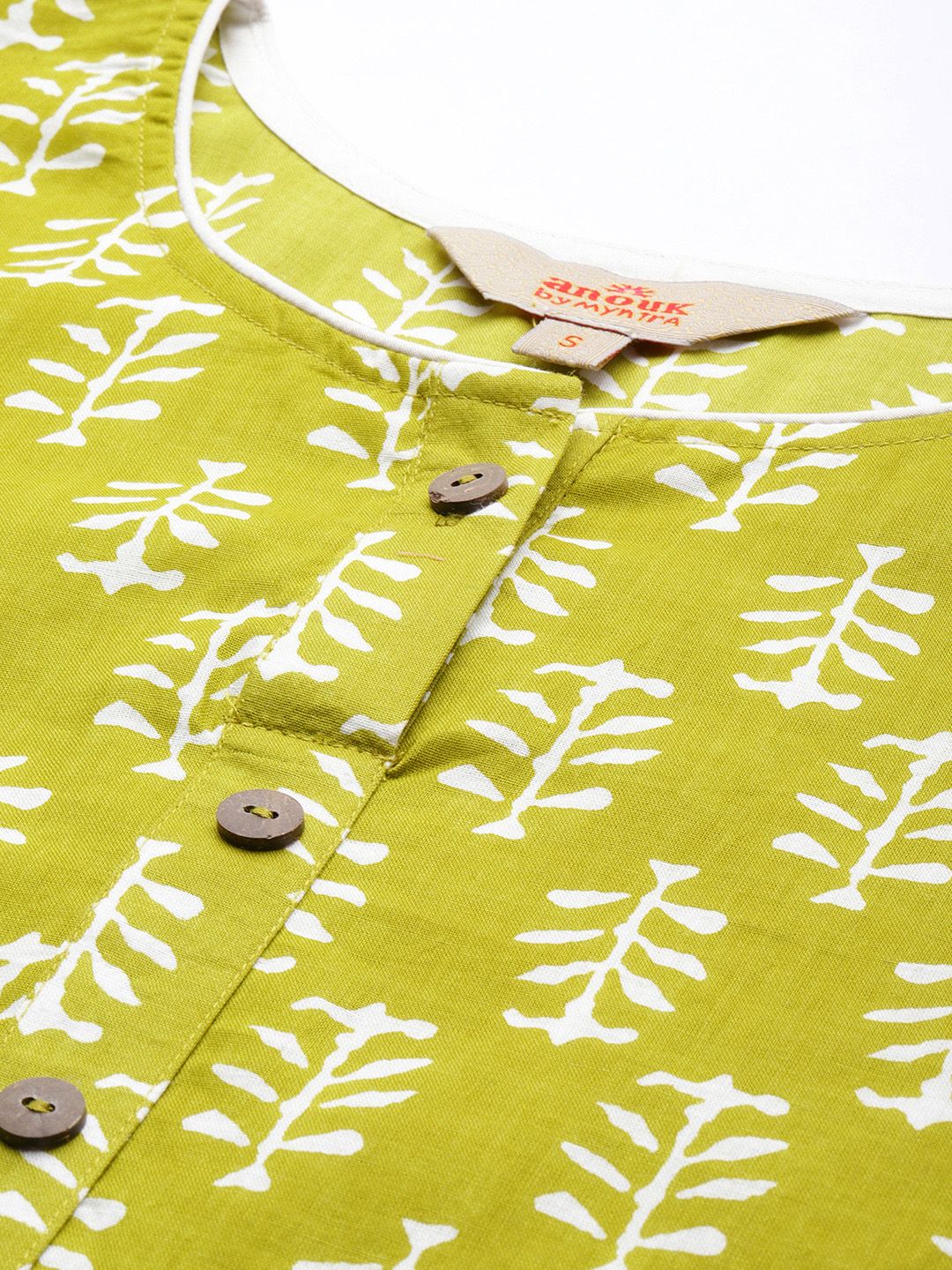 Anouk Ethnic Motifs Printed Pure Cotton Kurta With Palazzos