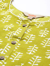 Anouk Ethnic Motifs Printed Pure Cotton Kurta With Palazzos