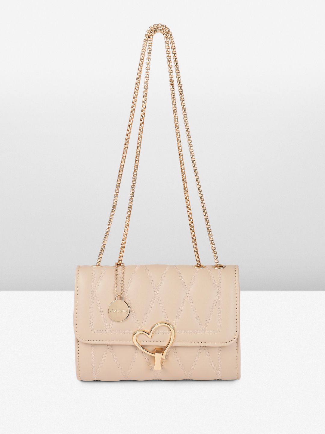 DressBerry Structured Quilted Shoulder Bag