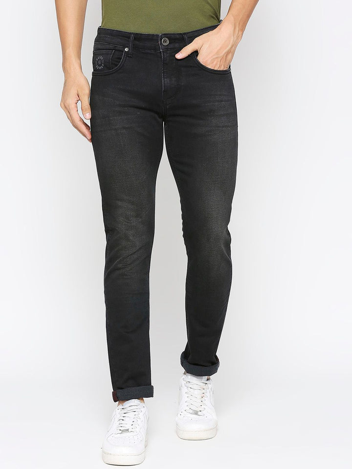 Being Human Men Slim Fit Mid-Rise Light Fade Dark Shade Clean Look Jeans