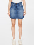 AND Pure Cotton Straight Mini Denim Skirt