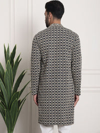 SOJANYA Ethnic Motifs Embroidered Thread Work Cotton Straight Kurta