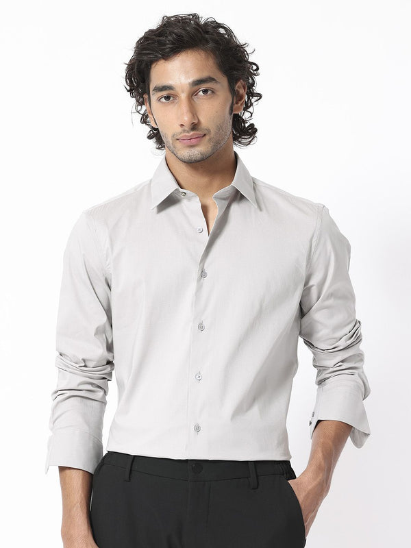 RARE RABBIT Men Benedict Regular Fit Spread Collar Cotton Shirt