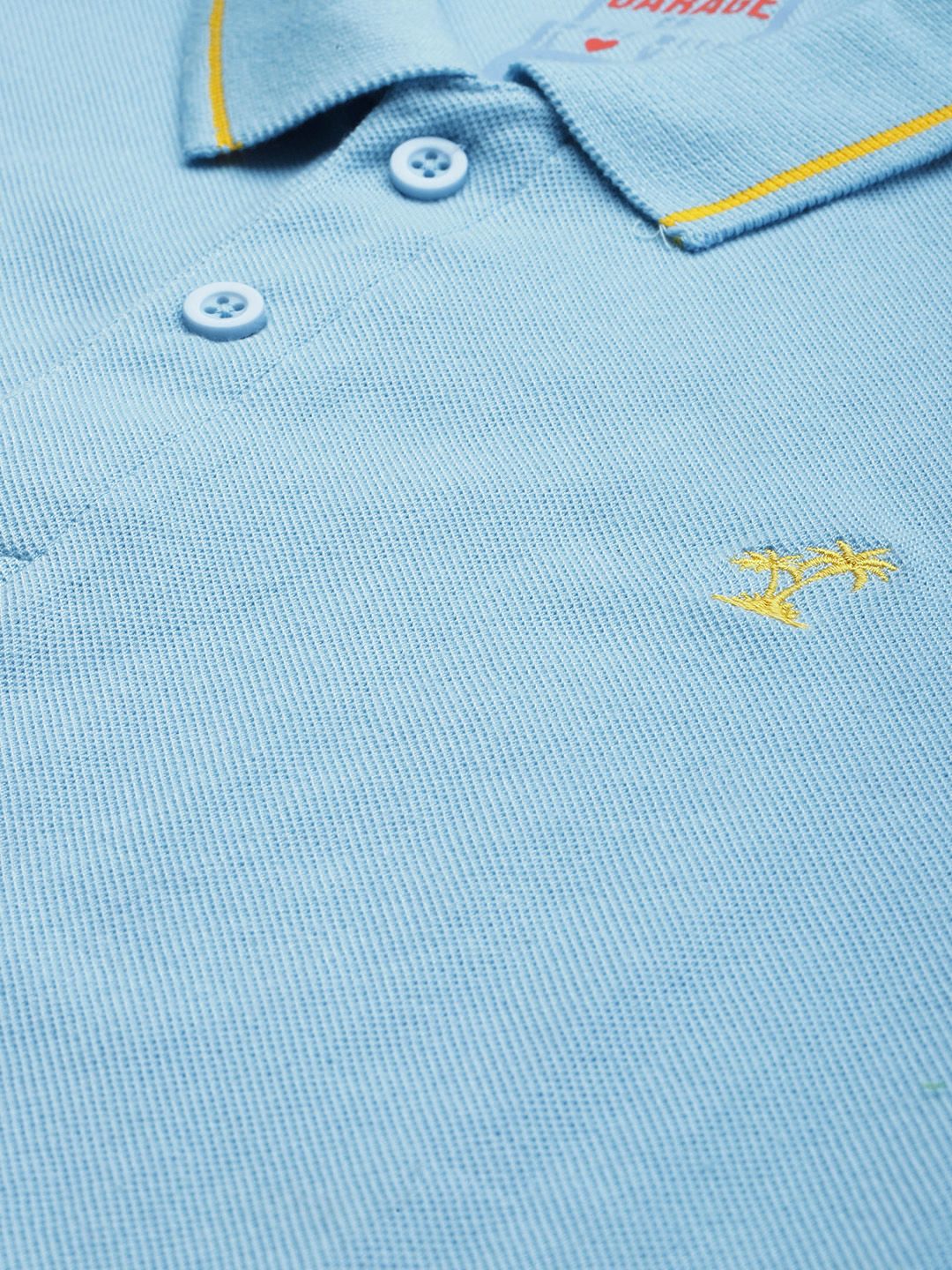 The Indian Garage Co Men Printed Polo Collar T-shirt