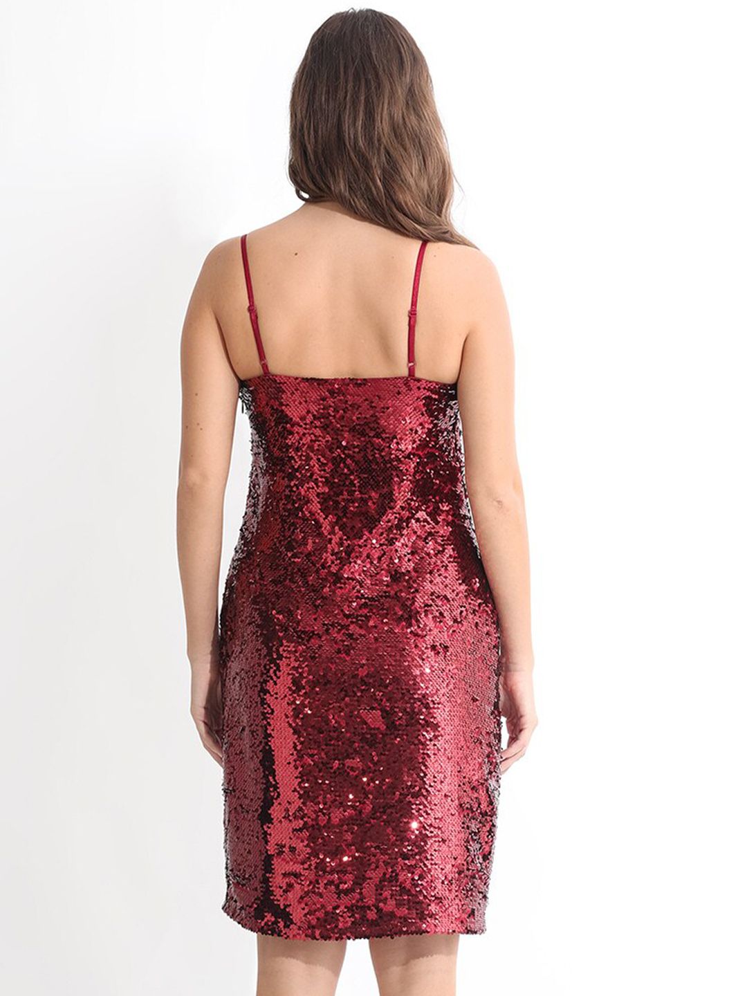 RAREISM Sequinned Embellished Sheath Dress