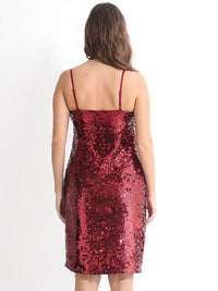 RAREISM Sequinned Embellished Sheath Dress