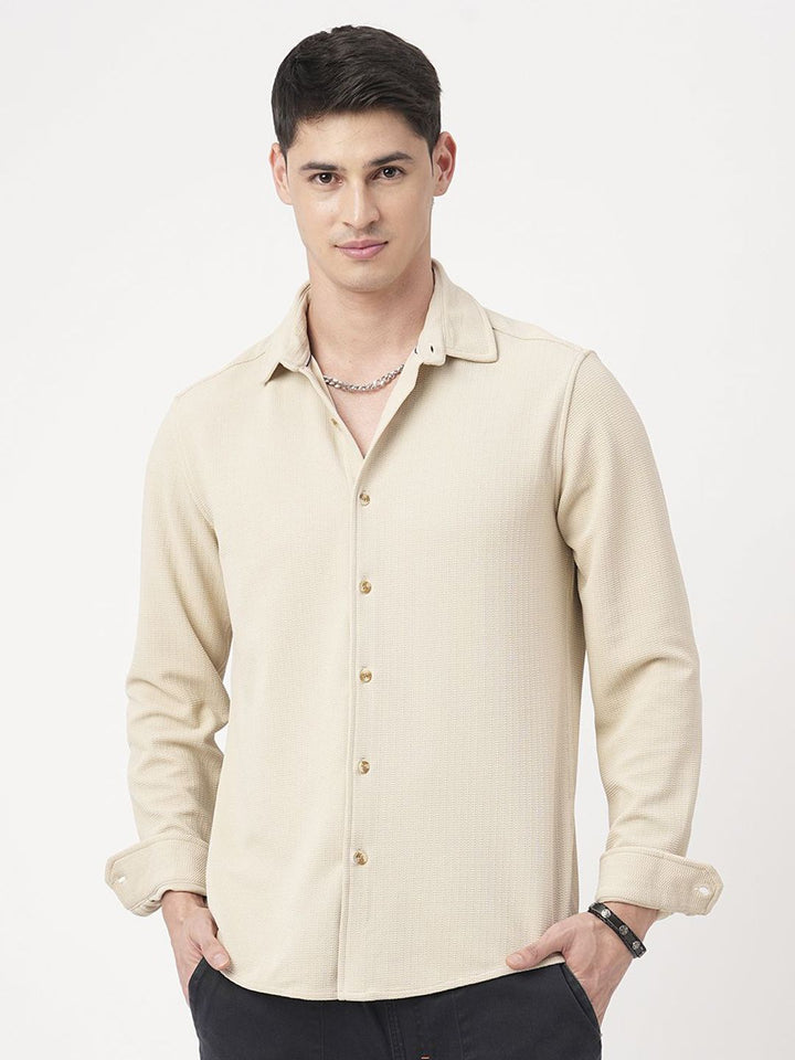 VASTRADO Men Classic Slim Fit Opaque Casual Shirt