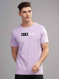 ADRO Men Typography Raw Edge T-shirt