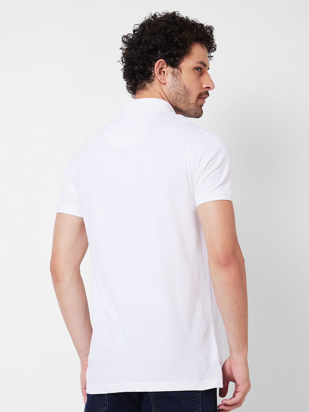 SPYKAR Polo Collar Cotton Slim Fit T-shirt