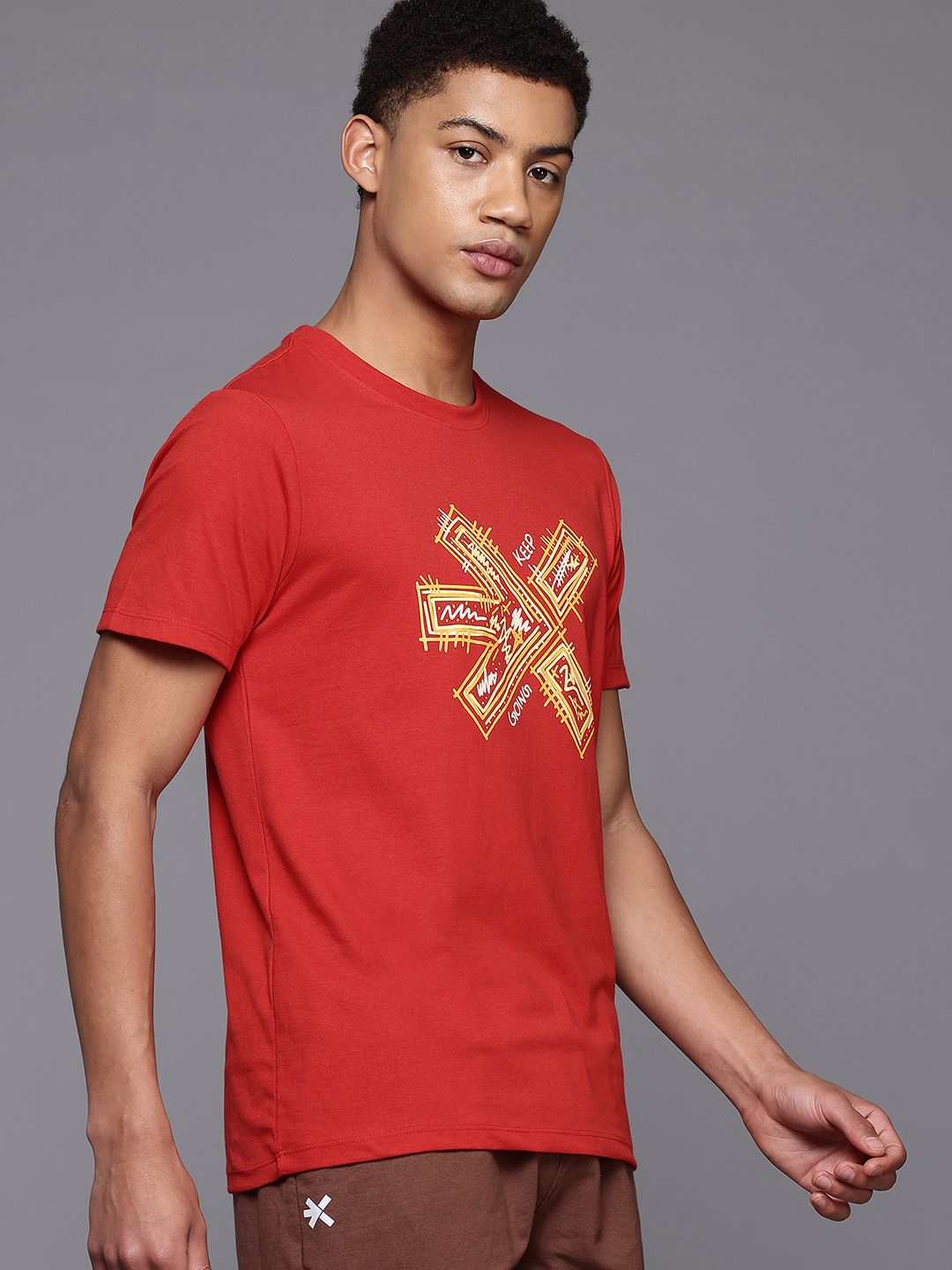 HRX by Hrithik Roshan Men Brand Logo Printed T-shirt