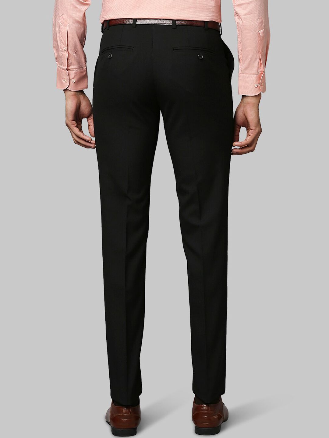 Raymond Men Black Slim Fit Trousers