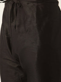 SOJANYA Mandarin Collar Silk Blend Regular Kurta With Churidar & Nehru jacket