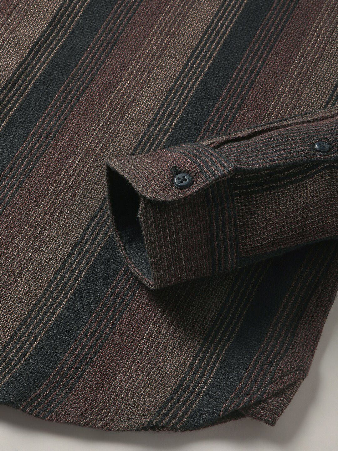 THE BEAR HOUSE  Striped Slim Fit Button-Down Collar Casual Shirt