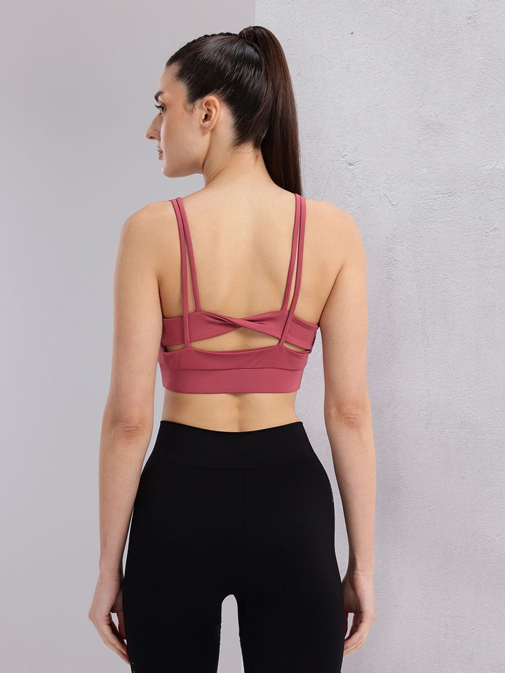 HRX by Hrithik Roshan Half Coverage Lightly Padded Yoga Bra