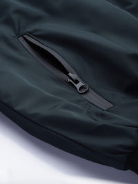 The Indian Garage Co Men Navy Blue Typography Bomber Jacket