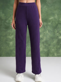 Tokyo Talkies Blue Sleeveless Crop Top With Sweater & Trousers Co-Ords