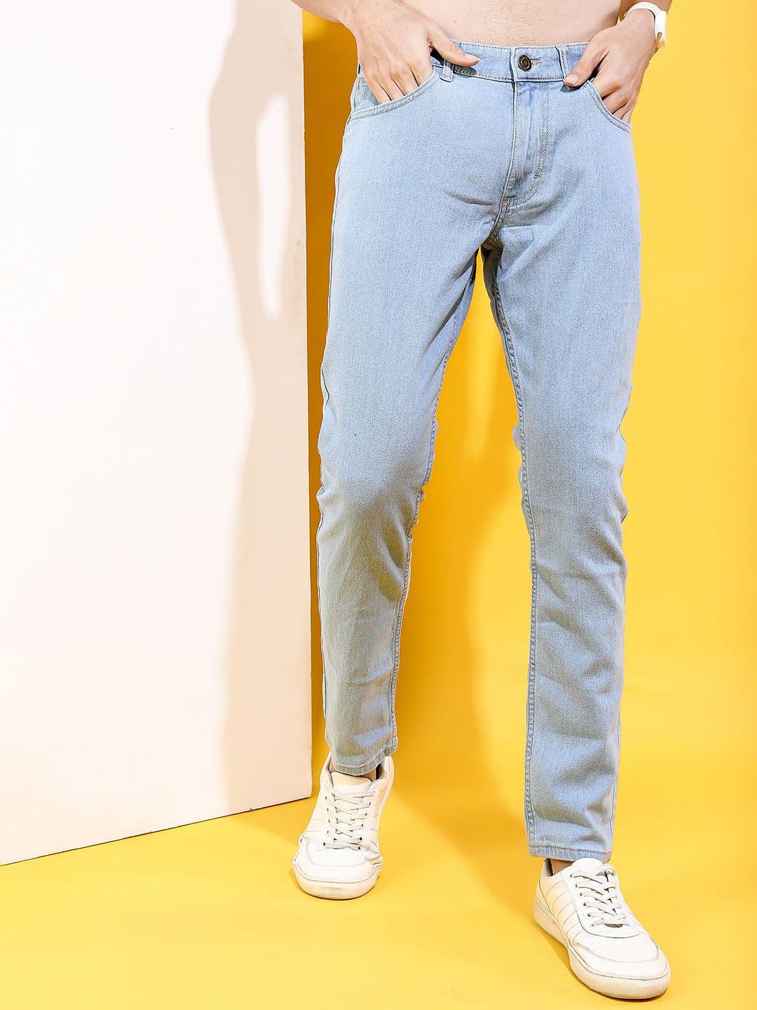 Highlander Men Blue Slim Fit Fit Mid-Rise Clean Look Jeans Regingable