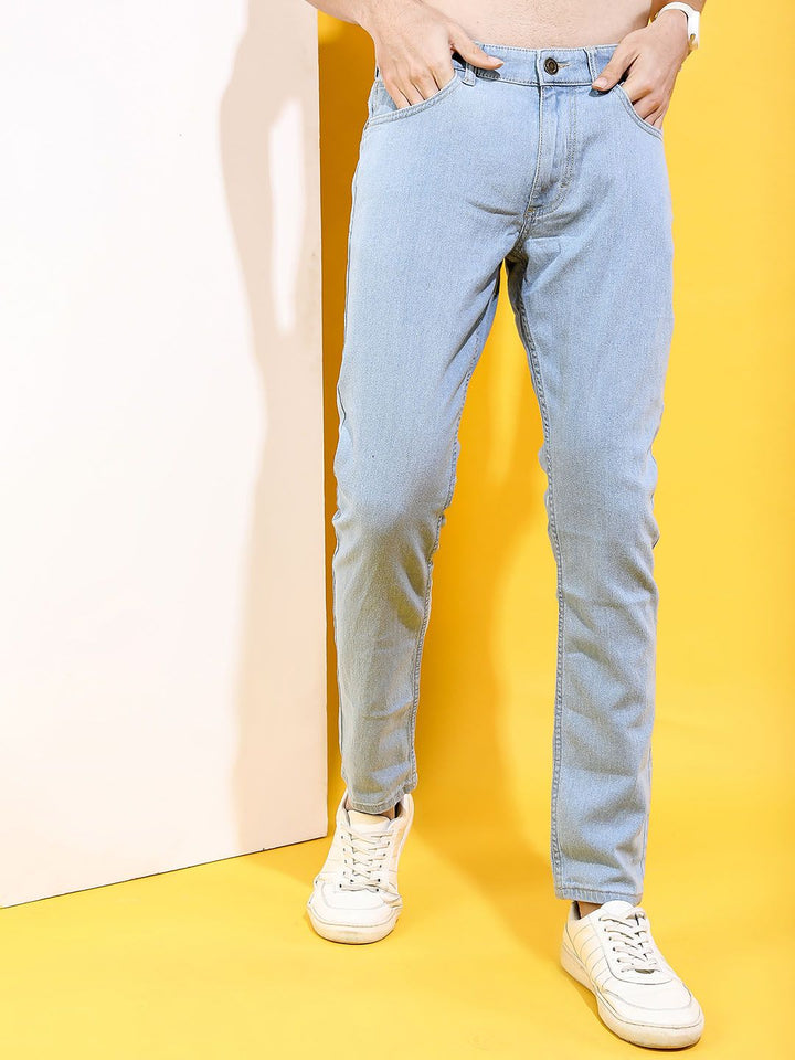 Highlander Men Blue Slim Fit Fit Mid-Rise Clean Look Jeans Regingable