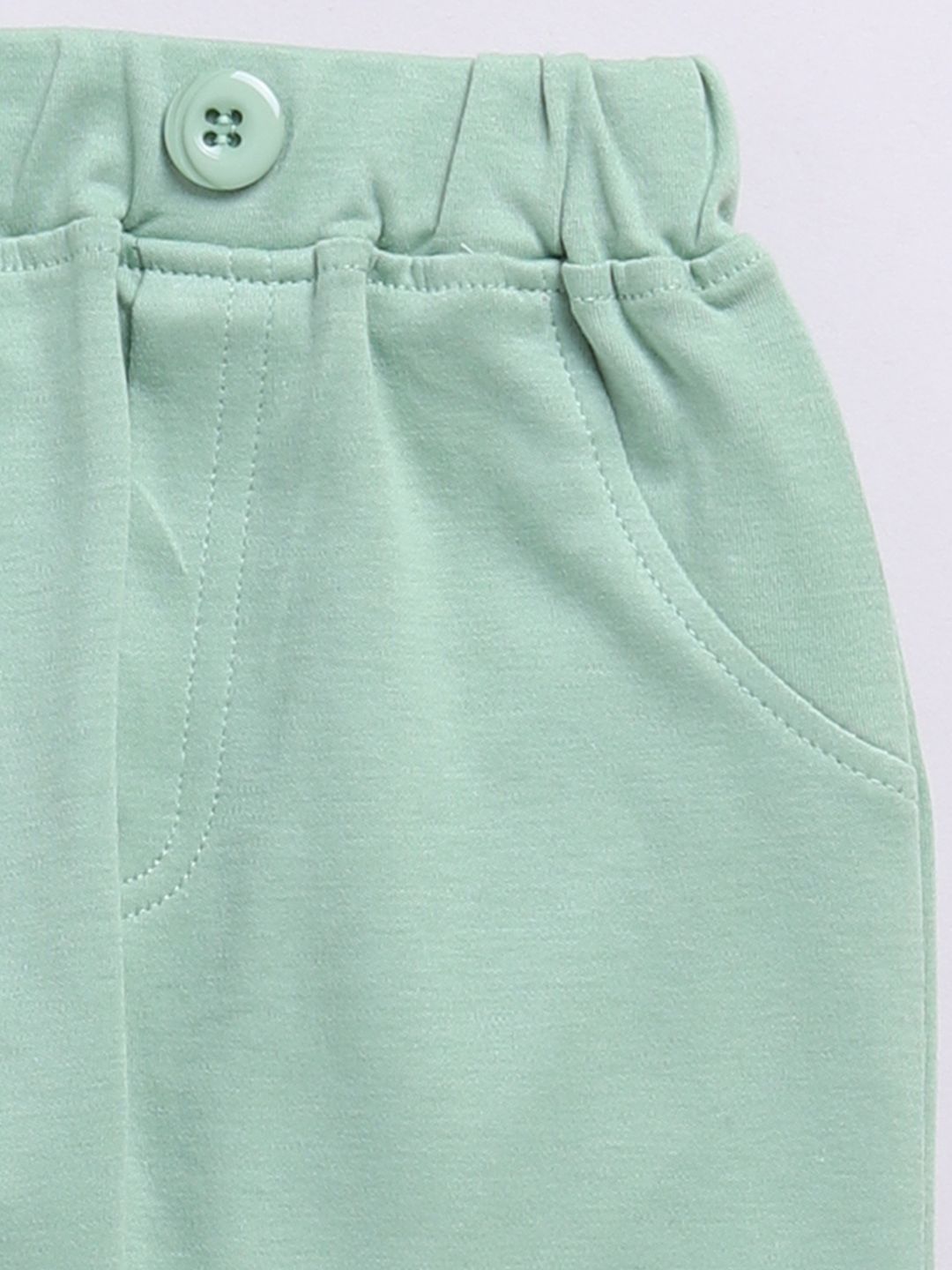 Moms Love Boys Boys Dicetak Baju Kapas Murni dengan Joggers