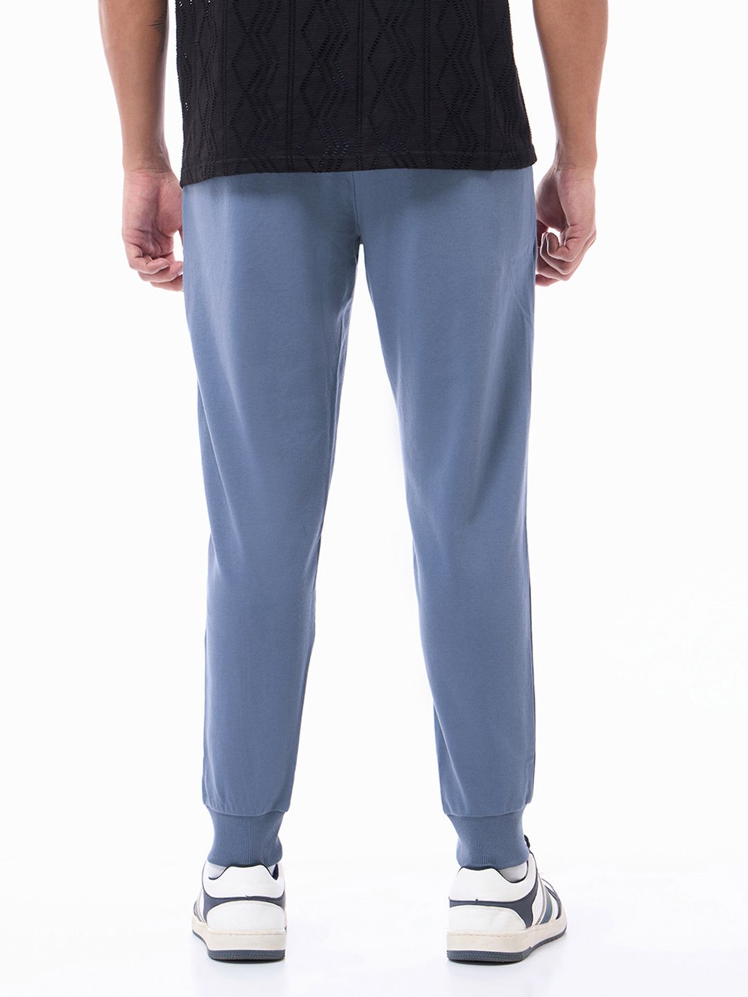 Bewakoof Men Blue Solid Joggers