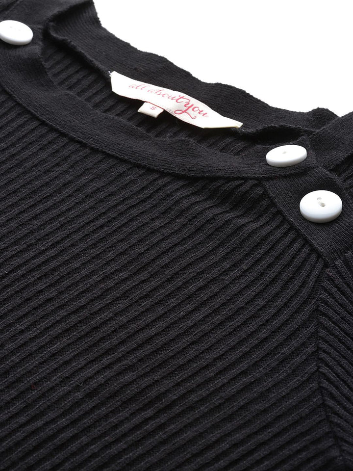 all about you Women Acrylic Ribbed Pullover