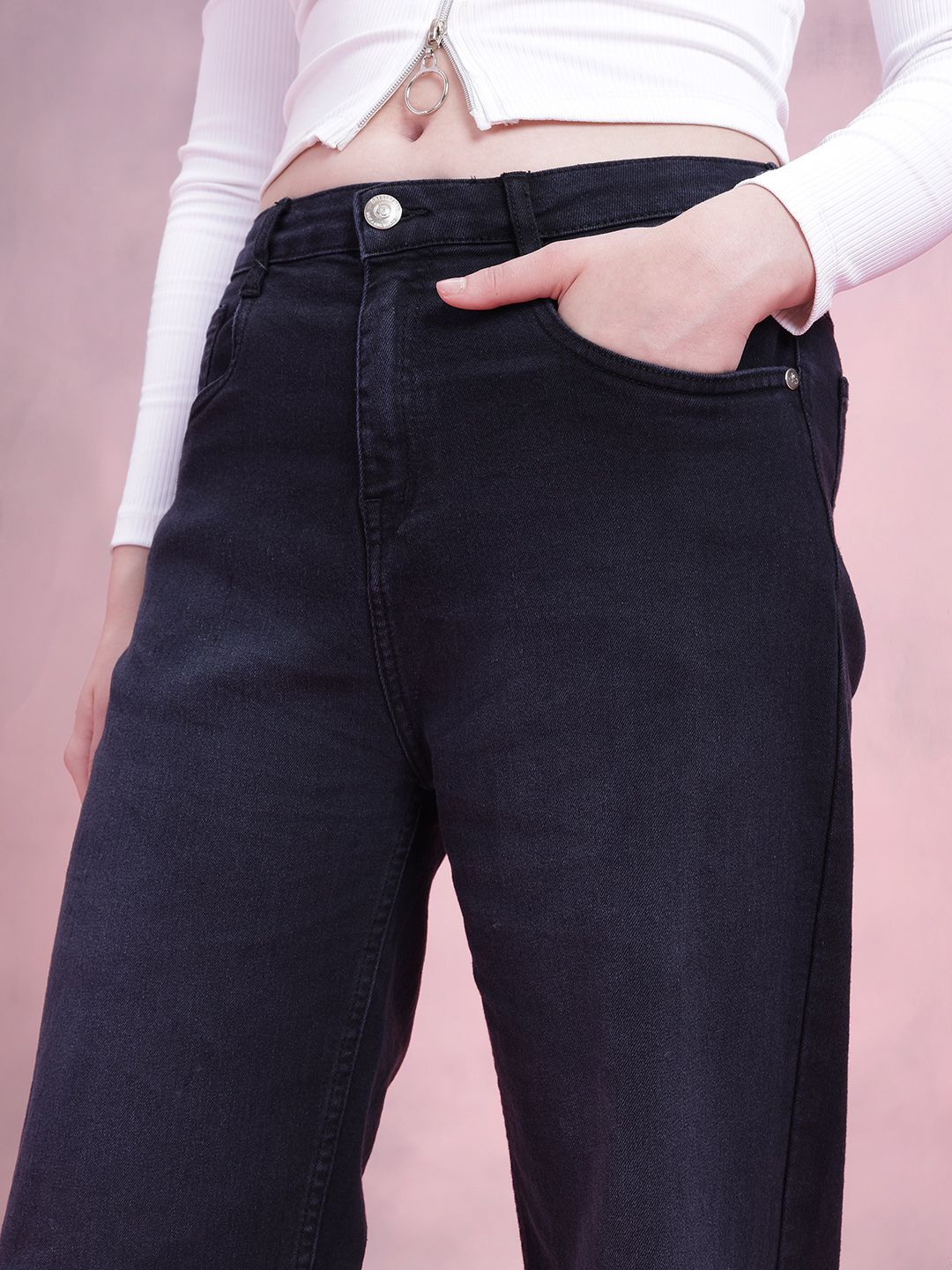 DressBerry Women Light Fade Stretchable Straight Fit Jeans