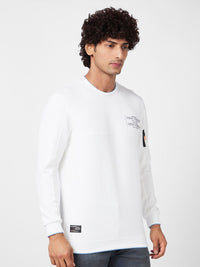 SPYKAR Typography Printed Cotton Sweatshirt