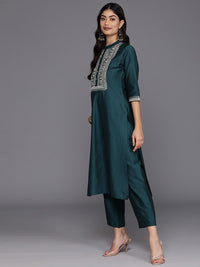 Gerua By Libas Floral Yoke Design Regular Sequinned Kurta with Trousers  Dupatta