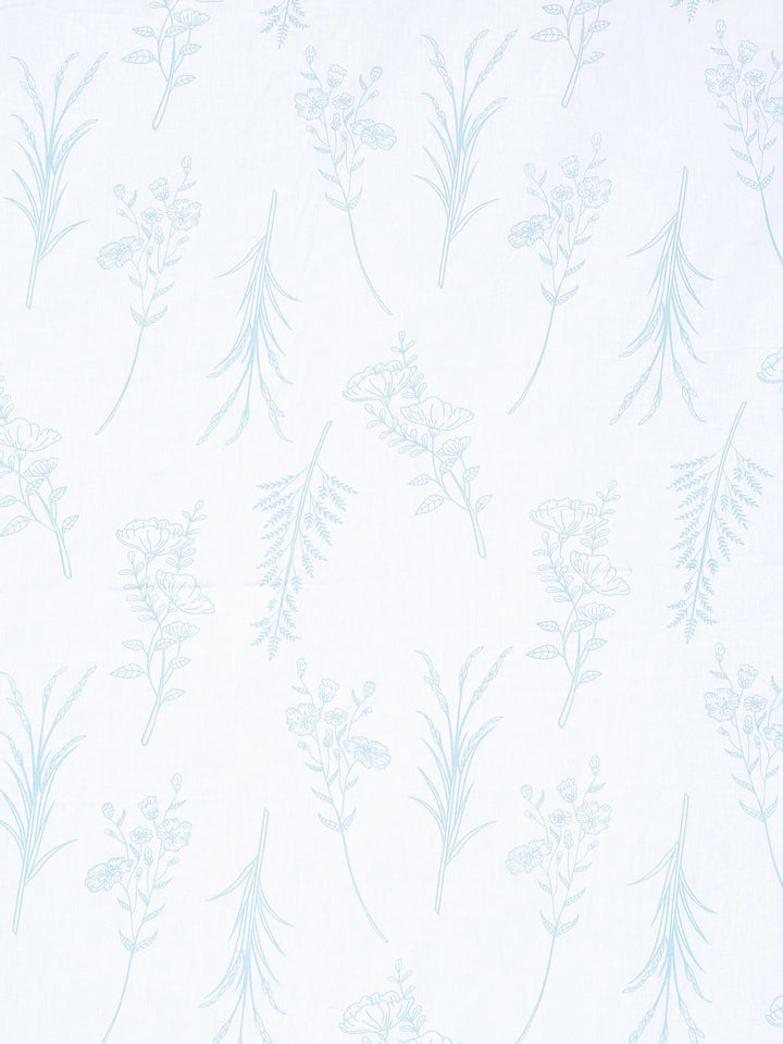 Myntra Elegant Homes White Floral 400 TC Bedsheet with 2 Pillow Covers