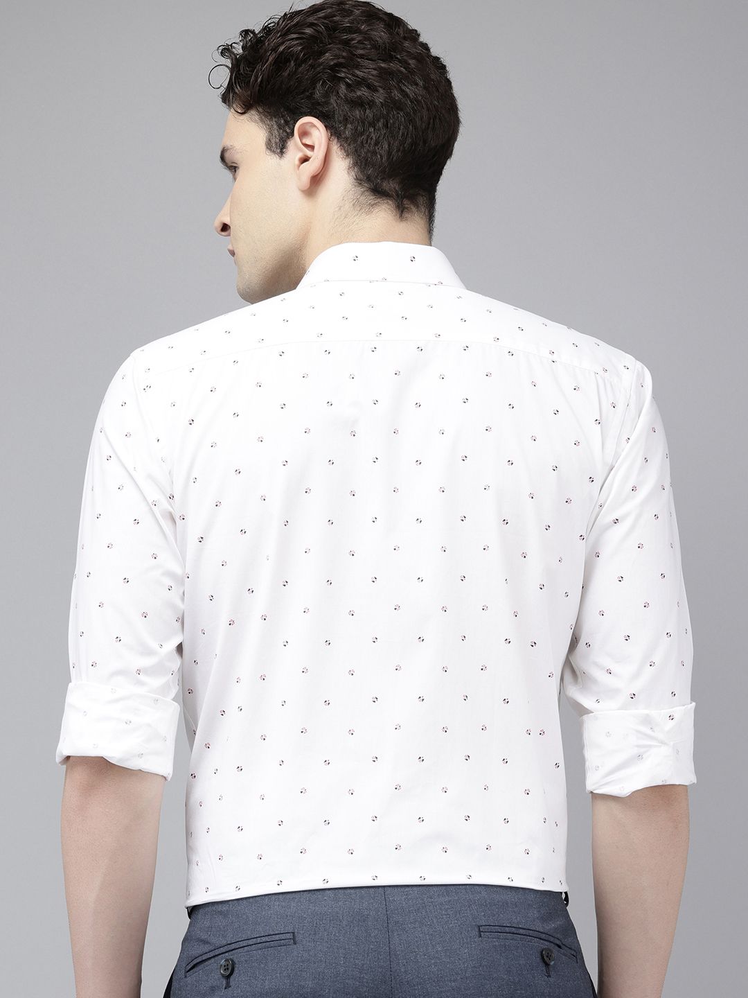 Park Avenue Pure Cotton Slim Fit Printed Formal Shirt