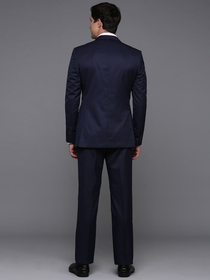 Raymond Men Self Design Single Breasted 2-Piece Formal Suit