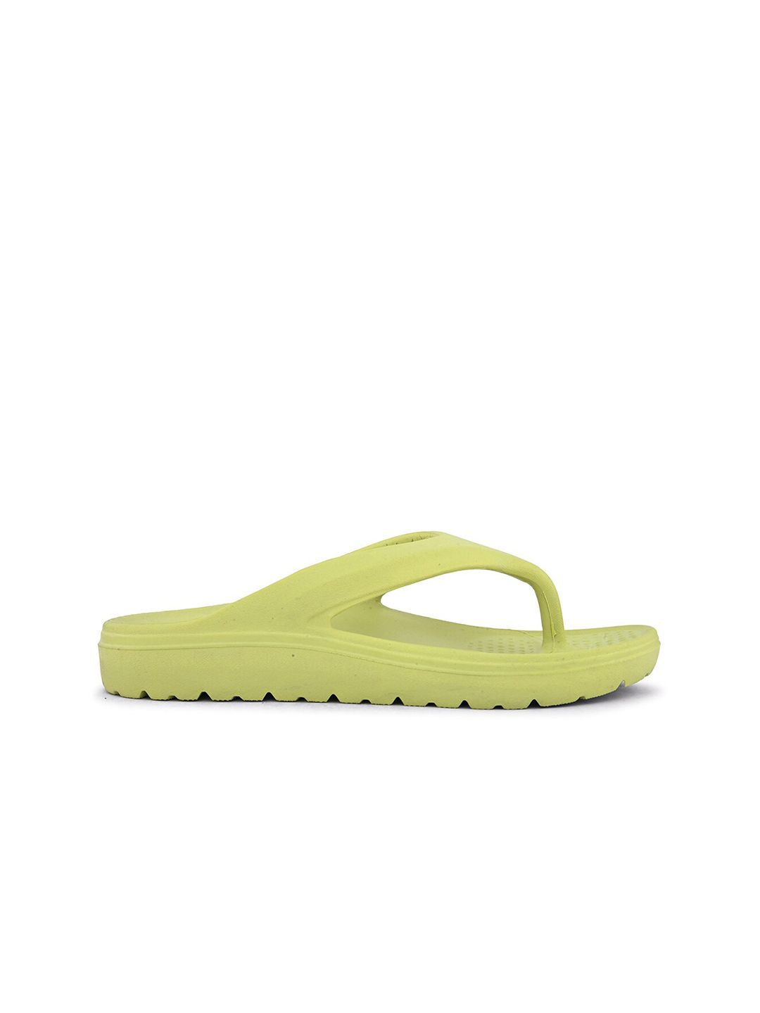 HRX by Hrithik Roshan Women Lime Green Rubber Thong Flip-Flops