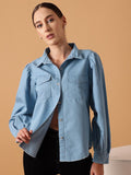 STREET 9 Comfort Denim Cotton Casual Shirt