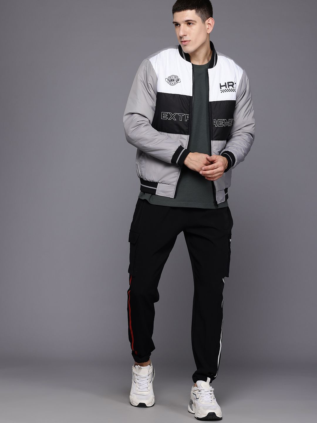 HRX by Hrithik Roshan Men Colourblocked Bomber Jacket